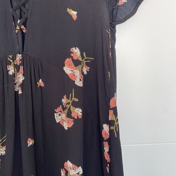 Amuse Society Flowey Black Floral Dress Size Xs - Picture 5 of 10